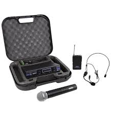 SoundArt Deluxe Dual Channel Wireless Microphone Set with Hand-H