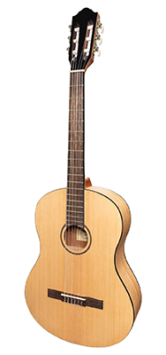 Martinez 'Slim Jim' Full Size Student Classical Guitar with Built In Tuner (Spruce/Mahogany)