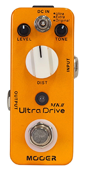 Mooer Ultra Drive MKII Classic Rock Distortion Micro Guitar Effects Pedal