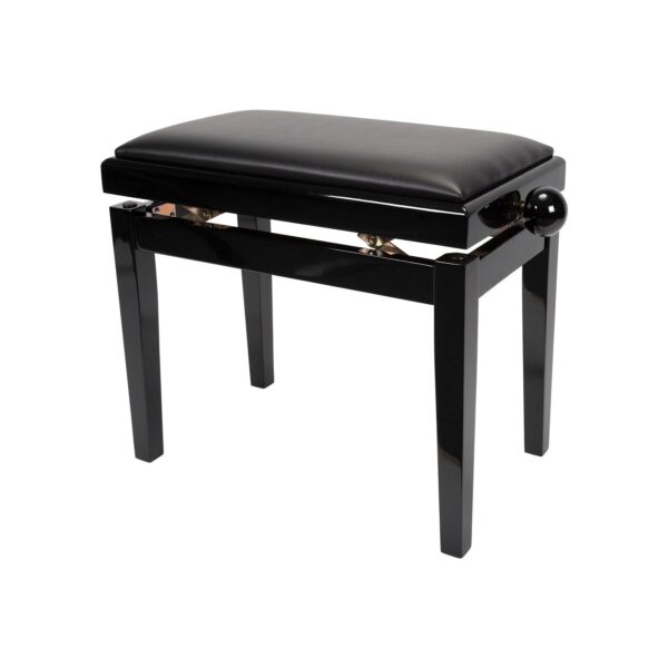 Crown CPS-5A-BLK Timber Trim Height Adjustable Piano Stool