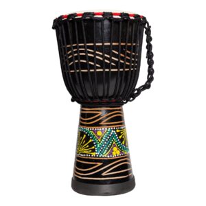 Drumfire 'Tribal Series' Natural Hide Traditional Rope Djembe