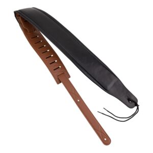 Fretz Padded Leather Adjustable Guitar Strap