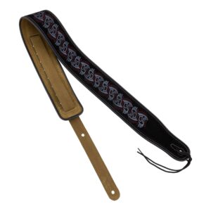 Fretz FGST-ST33 Padded Suede Leather Adjustable Guitar Strap (Horse)
