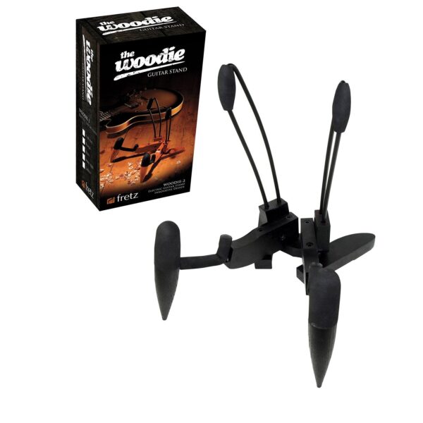 Fretz GS-FWE2-BLK Wooden Folding Electric Guitar Stand