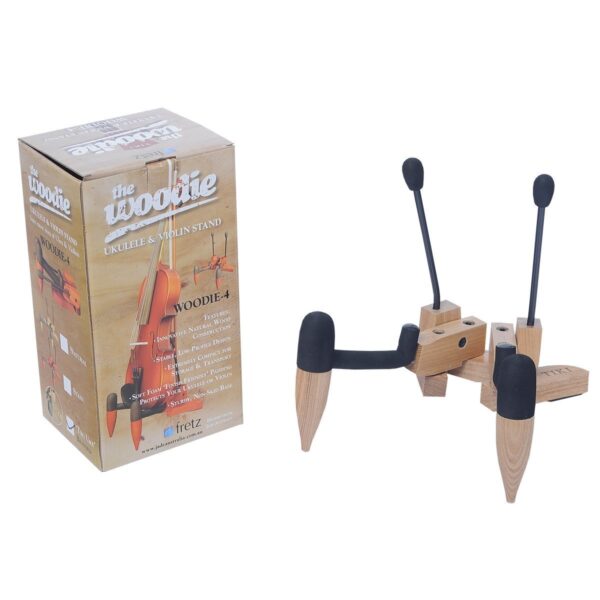 Fretz GS-FWVU4-N "Woodie" Folding Ukulele/Violin Stand