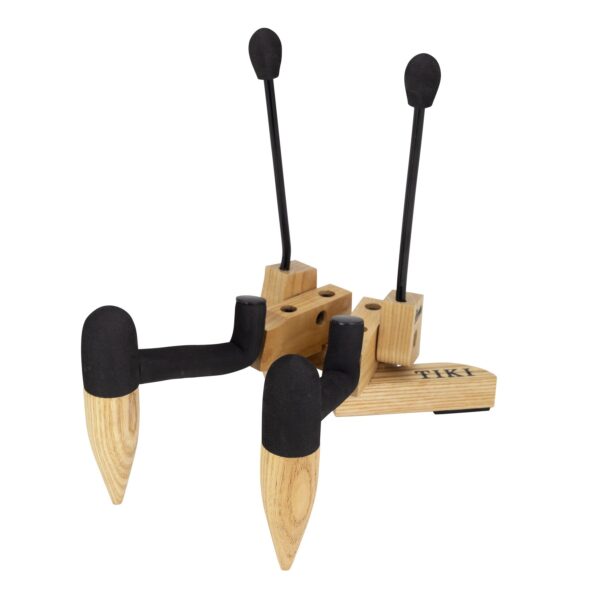 Fretz GS-FWVU4-TIKI "Woodie" Folding Ukulele/Violin Stand with Tiki Logo