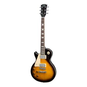 J&D Luthiers JD-DLPL-VSB LP-Style Left Handed Electric Guitar