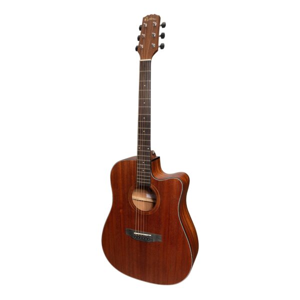 Martinez MNDC-15-MOP 'Natural Series' Mahogany Top Acoustic-Electric Dreadnought Cutaway Guitar