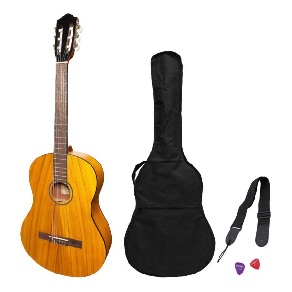 Martinez 'Slim Jim' Student Classical Guitar Pack with Built In Tuner