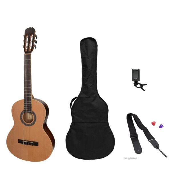 SCHEZ SP-36-SR Student Classical Guitar Pack