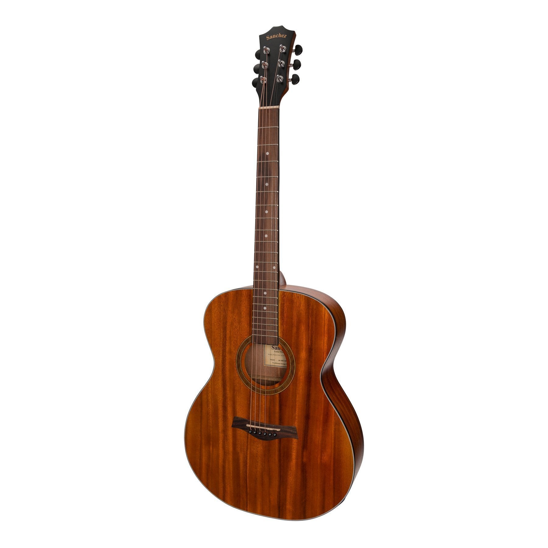 Sanchez Acoustic-Electric Small Body Guitar (Koa) - Metro Music School