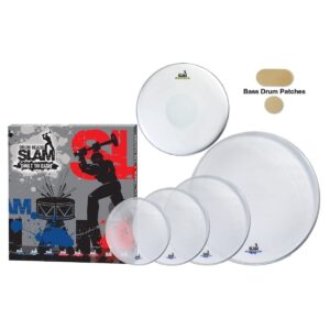 Slam SDHP-1PCL-TF Single Ply Clear Drum Head Pack (10"T/12"T/14"T/14"S/20"BD)