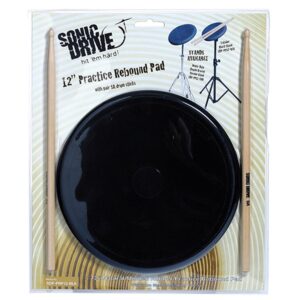Sonic Drive SDP-PRP12-BLK 12" Nur Rebound Practice Pad Set