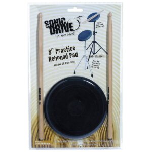 Sonic Drive SDP-PRP8-BLK 8" Drum Practice Pad Set