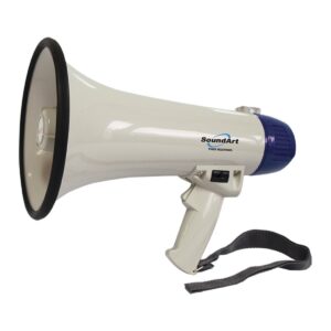 Soundart SLH-815-BLU Megaphone 15 Watt Portable Hand-Held Megaphone