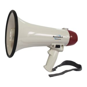 Soundt SLH-815-RED Megaphone 15 Watt Portable Hand-Held Megaphone