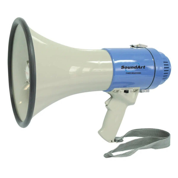 Soundt SLH-925-BLU 25 Watt Portable Hand-Held Megaphone with Whistle/Siren