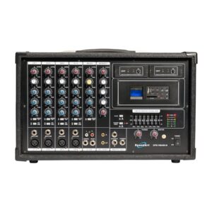 Soundt SPM-W6400M is a 6-channel Class D powered mixer with an MP3 player