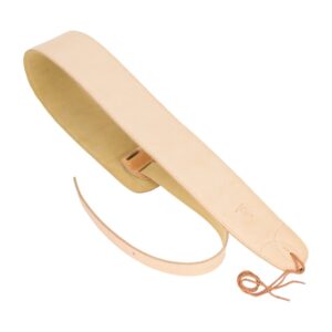 Timberidge Premium Italian Creamy Leather Padded Guitar Strap